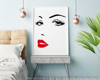 Eyes Lips - Girl Woman Face Make Up Fashion Love Eyes Lips - Girl Woman Face Make Up Fashion Love